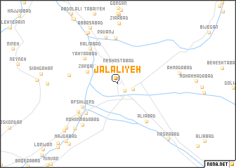 map of Jalālīyeh