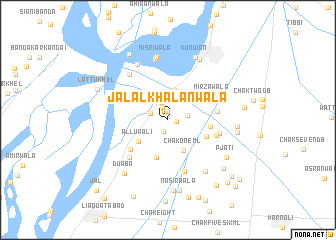 map of Jalāl Khalānwāla