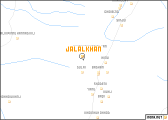 map of Jalāl Khān