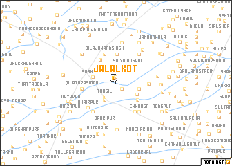 map of Jalālkot