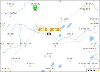 map of Jālālnagar