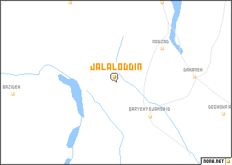 map of Jalāl od Dīn