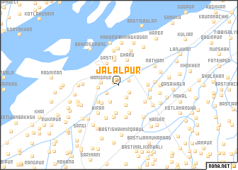 map of Jalālpur