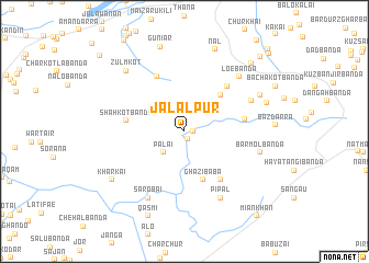 map of Jalālpur