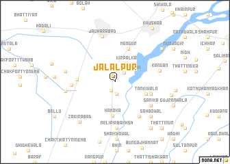 map of Jalālpur
