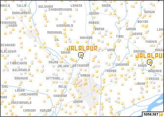 map of Jalālpur