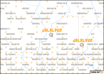 map of Jalālpur