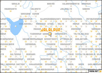 map of Jālālpur