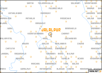 map of Jālālpur