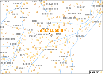 map of Jalaluddīn