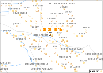 map of Jalālvand