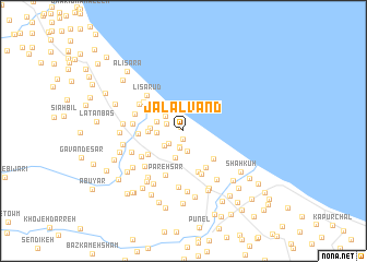 map of Jalālvand