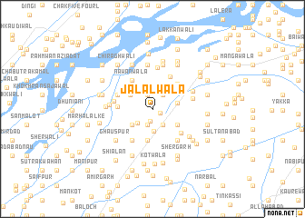 map of Jalālwāla
