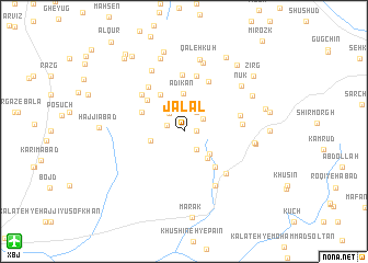 map of Jalāl