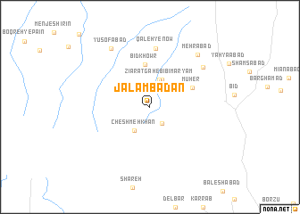 map of Jalambādān