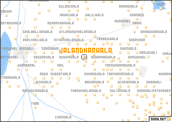 map of Jalandharwāla