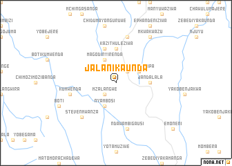 map of Jalani Kaunda