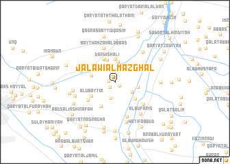 map of Jalāwī al Mazghal