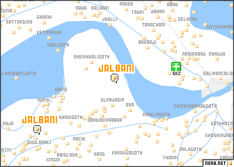 map of Jal Bāni