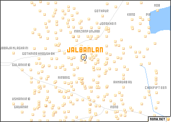 map of Jalbānlān