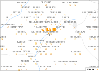 map of Jalbān