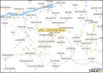 map of Jālgar Bānda