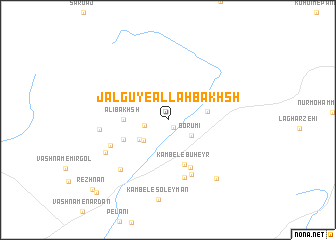 map of Jalgūy-e Allāh Bakhsh