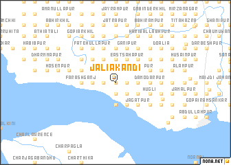 map of Jāliākāndi