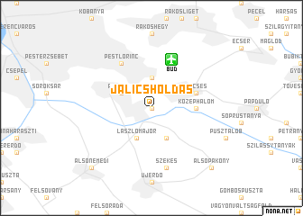 map of Jálicsholdas