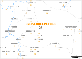 map of Jalisco del Refugio