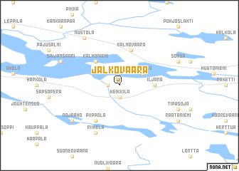 map of Jalkovaara