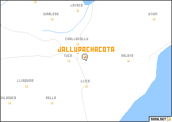 map of Jallupachacota