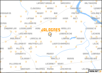 map of Jalognes