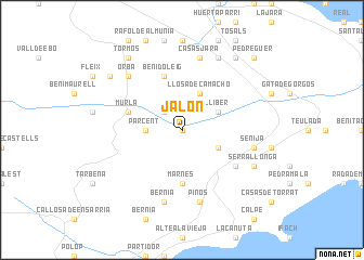 map of Jalón