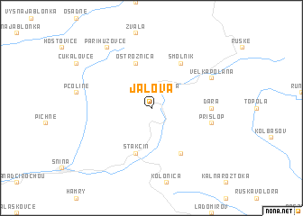 map of Jalová