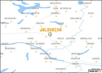 map of Jalovecka