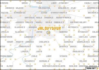 map of Jalový Dvŭr