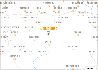 map of Jałowiec