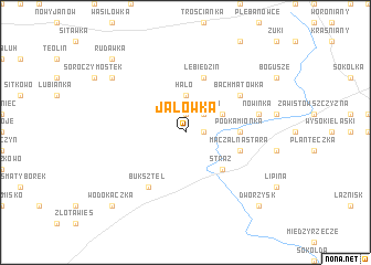 map of Jałówka