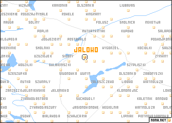 map of Jałowo