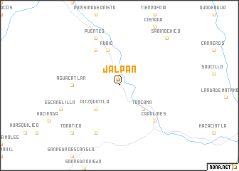 map of Jalpan