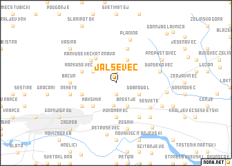 map of Jalševec