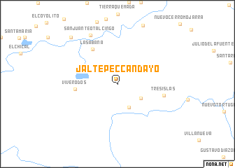 map of Jaltepec Candayo