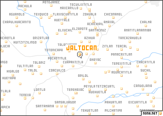 map of Jaltocán