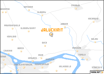 map of Jalučki Rit