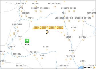 map of Jama an Sani Baka