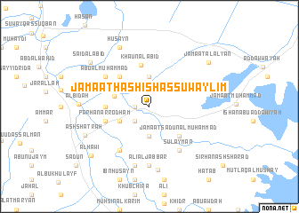 map of Jamā‘at Hashīsh as Suwaylim