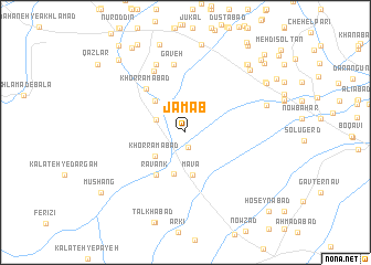 map of Jam‘āb