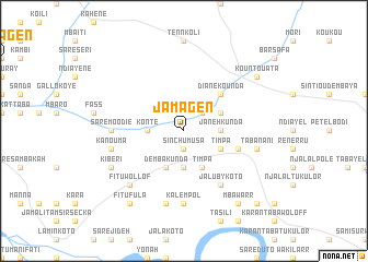 map of Jama Gen