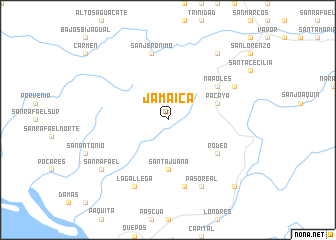 map of Jamaica